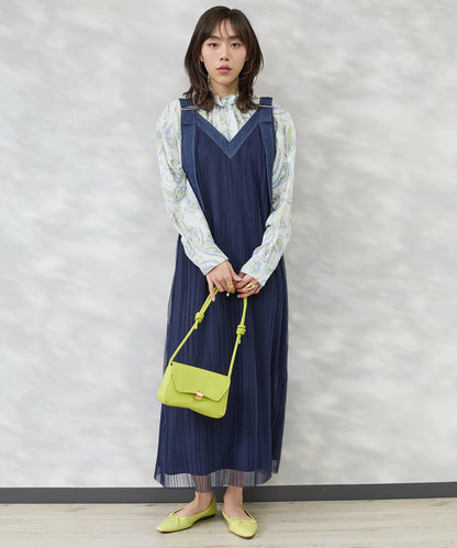 【see U soon】ペイズリー水彩プリントシャツ