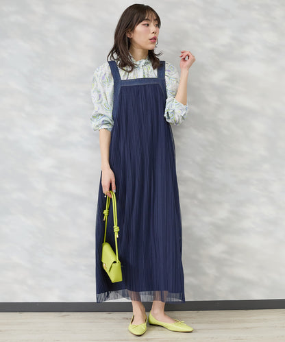 【see U soon】ペイズリー水彩プリントシャツ