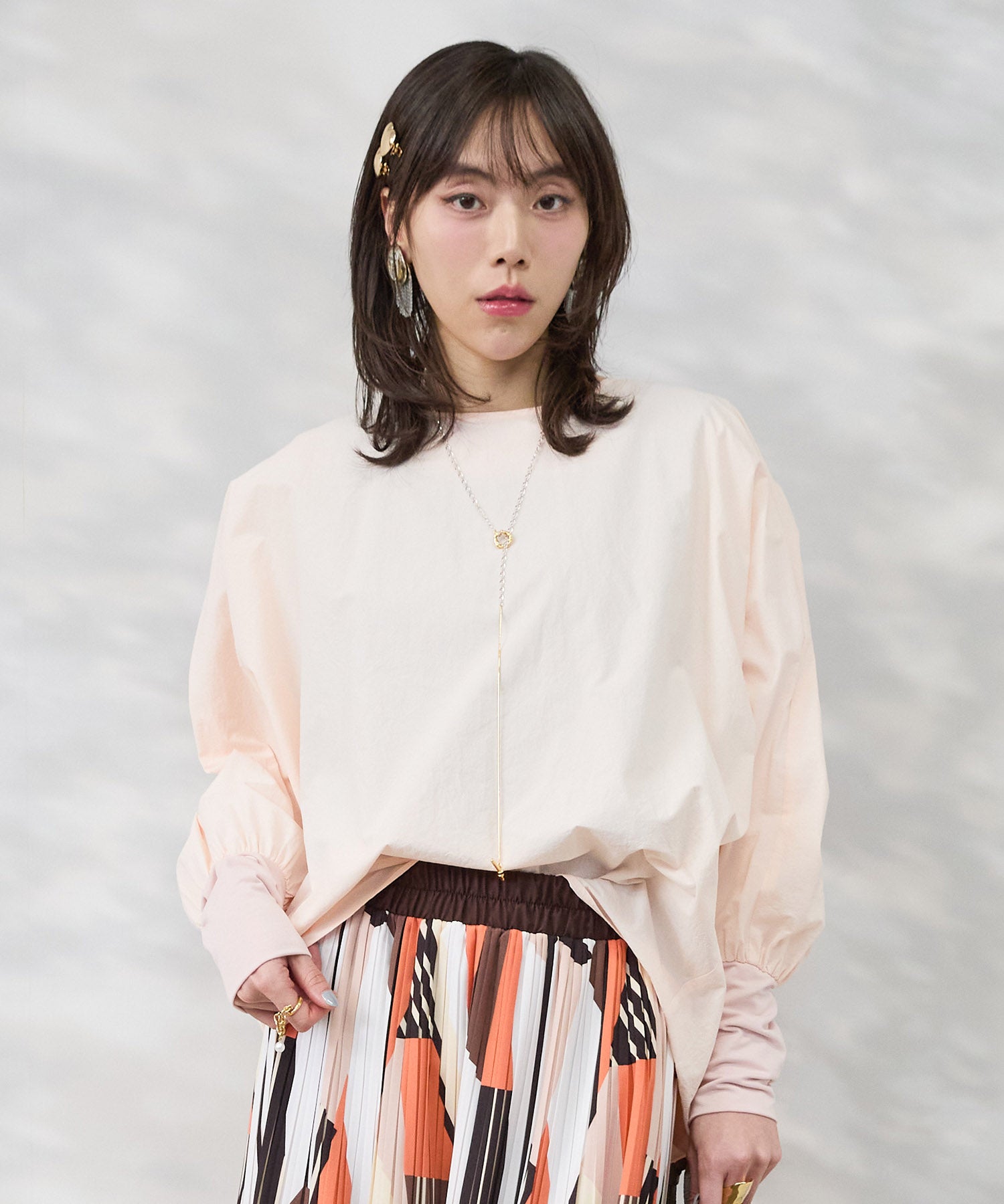 ブラウス レディース マトンスリーブ コクーンシルエット