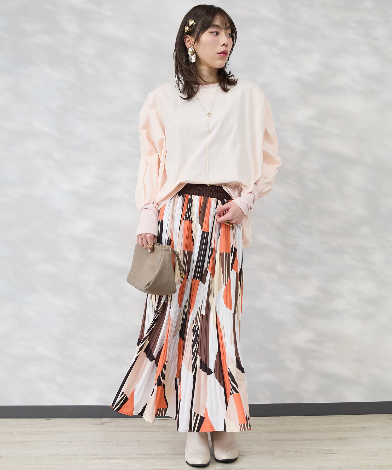 【FONT LAB】マトンスリーブコクーンブラウス