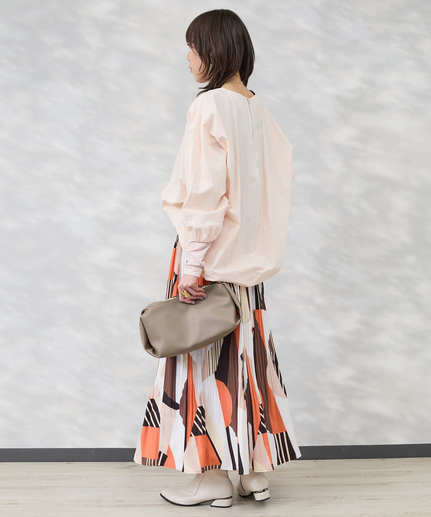 【FONT LAB】マトンスリーブコクーンブラウス