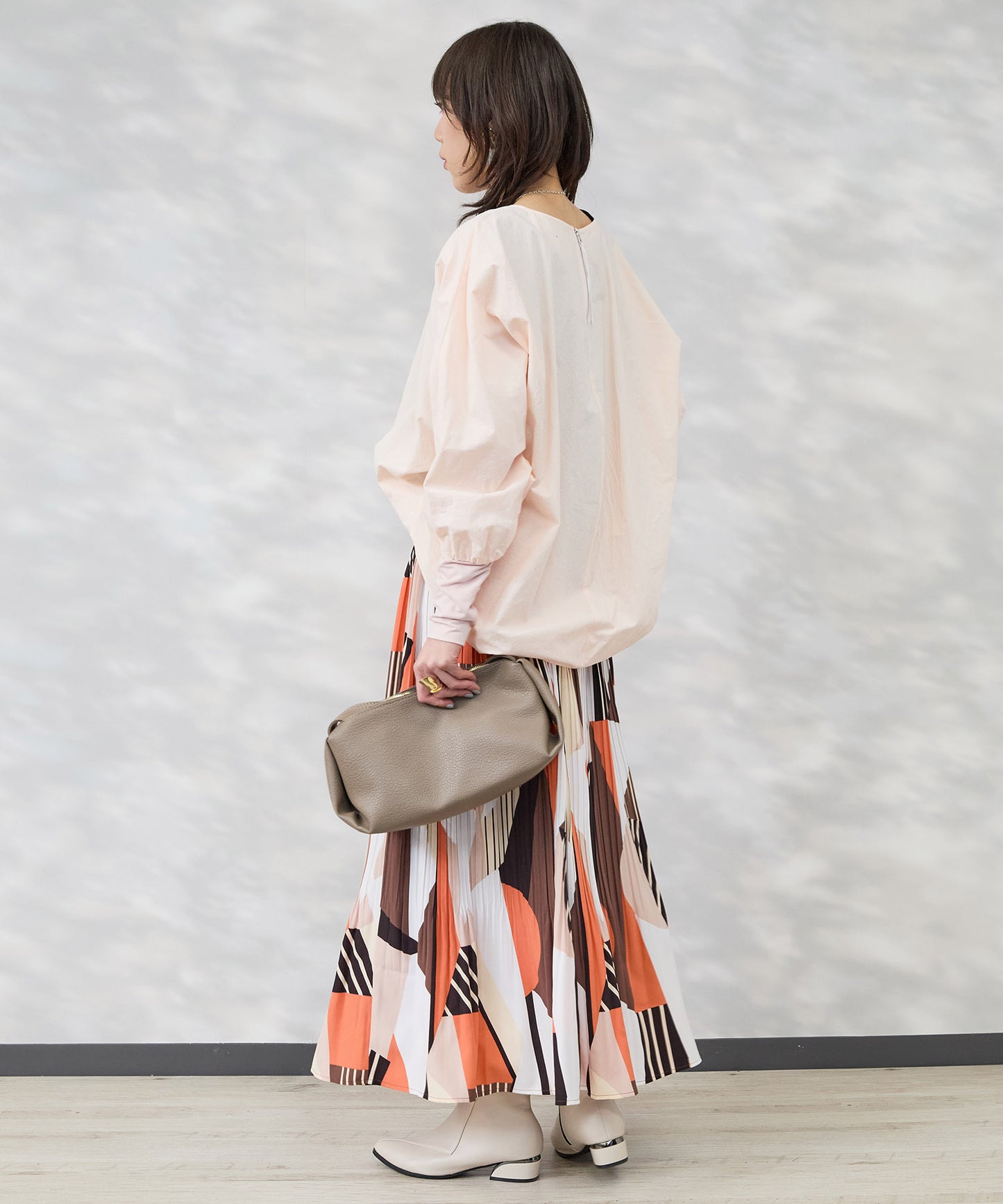 【FONT LAB】マトンスリーブコクーンブラウス