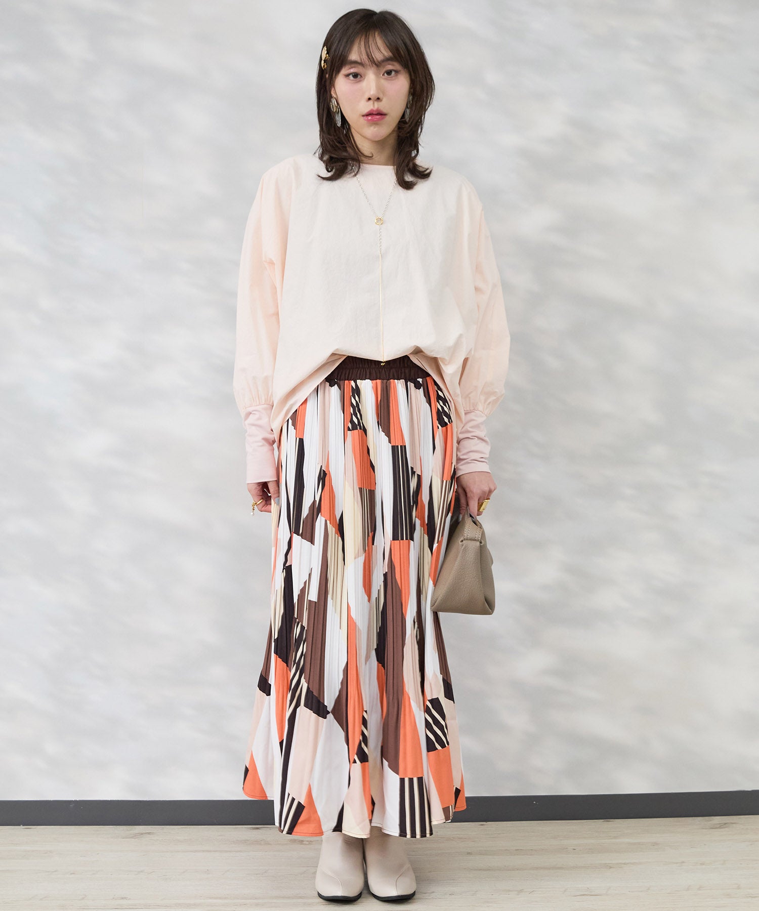 【FONT LAB】マトンスリーブコクーンブラウス