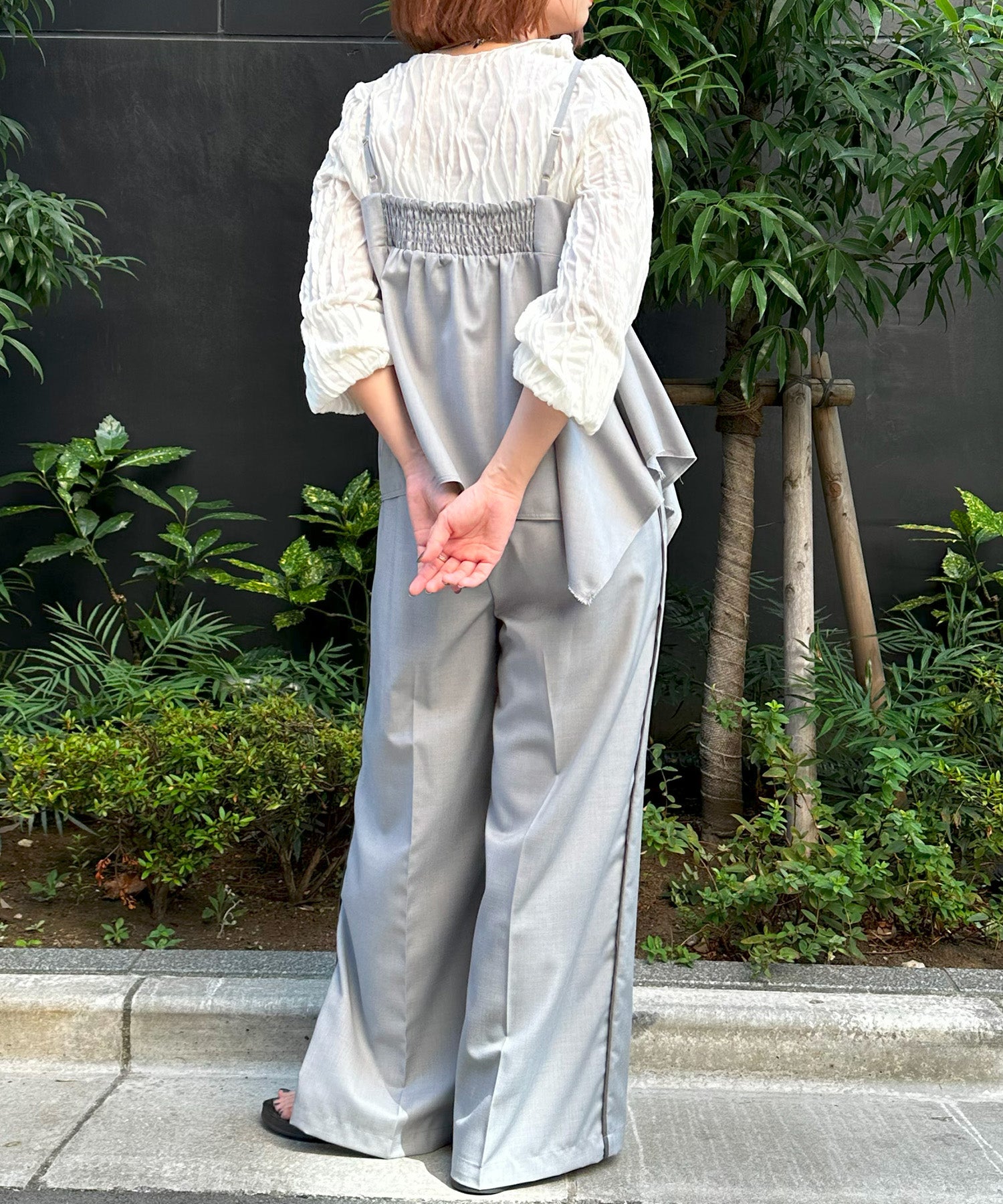 レディース キャミソール アシンメトリー レイヤード｜JETSET SOLO