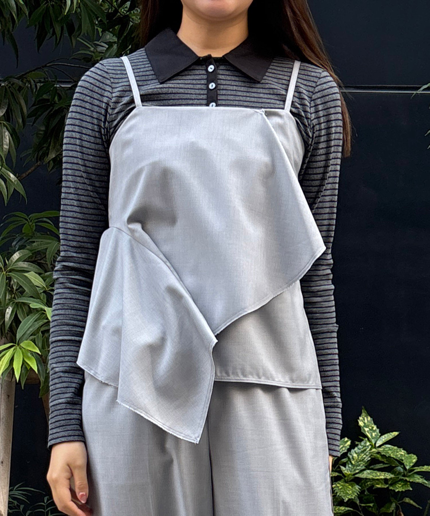 レディース キャミソール アシンメトリー レイヤード｜JETSET SOLO