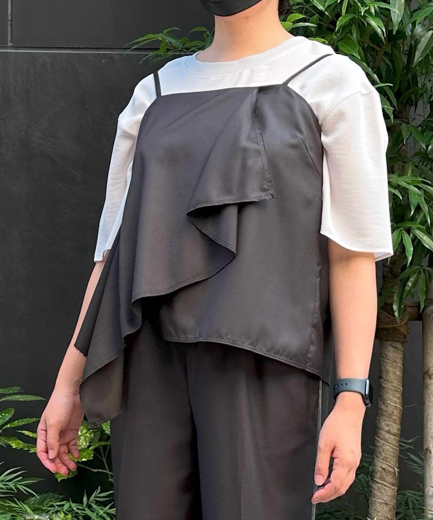 レディース キャミソール アシンメトリー レイヤード｜JETSET SOLO