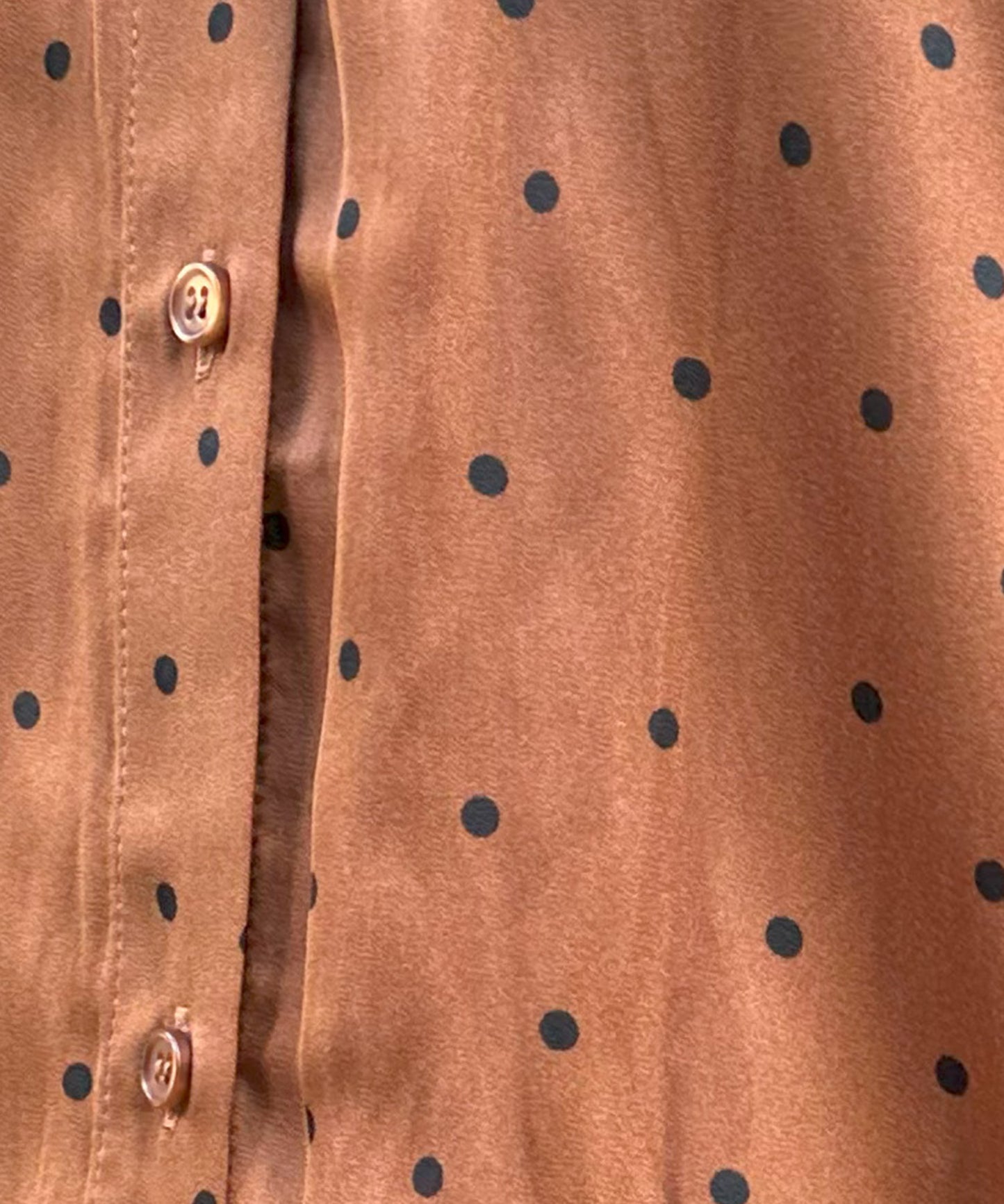 【INNOWAVE】サテンドットプリントブラウス