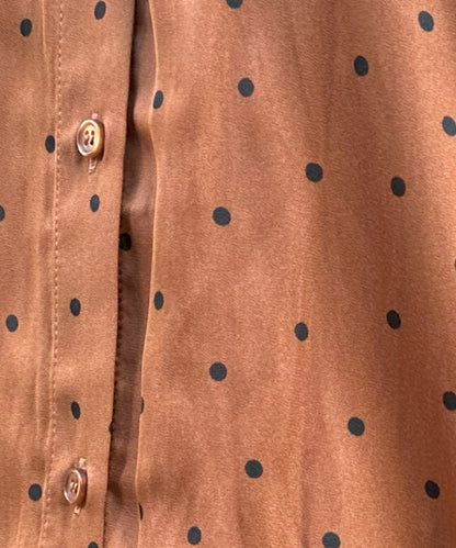 【INNOWAVE】サテンドットプリントブラウス