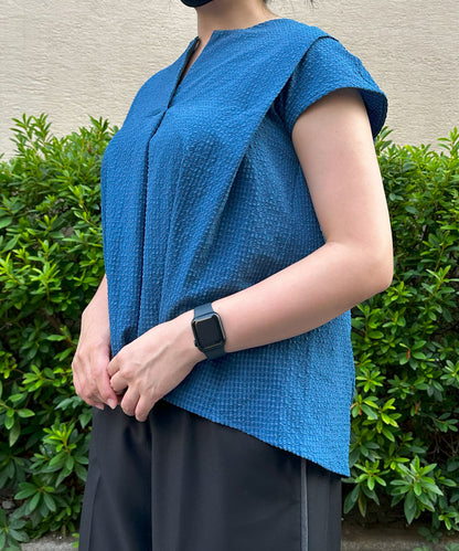 【INNOWAVE】フロントタックサッカーブラウス