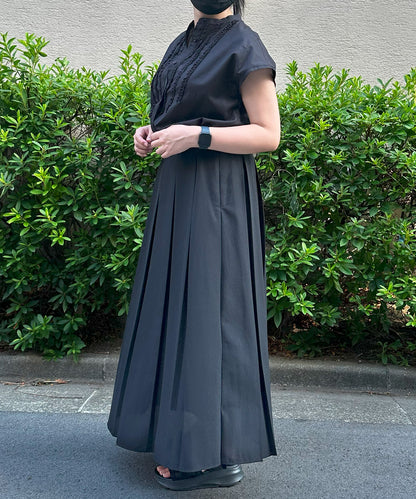 【INNOWAVE】ミニフリルローンブラウス