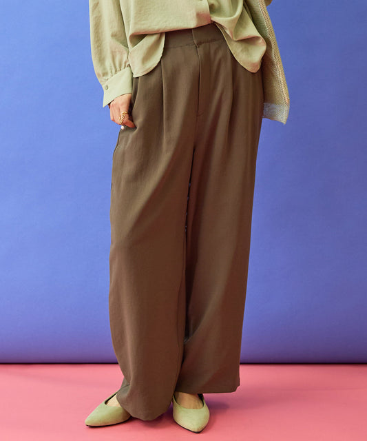 【JETSET SOLO PLUS】マルチファンクションイージーストレートパンツ