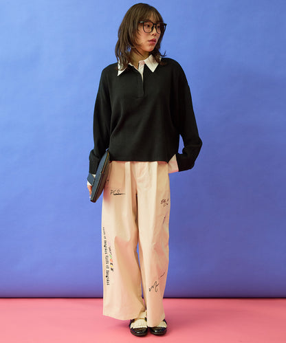 【FONT LAB】グラフィティプリントチノパン