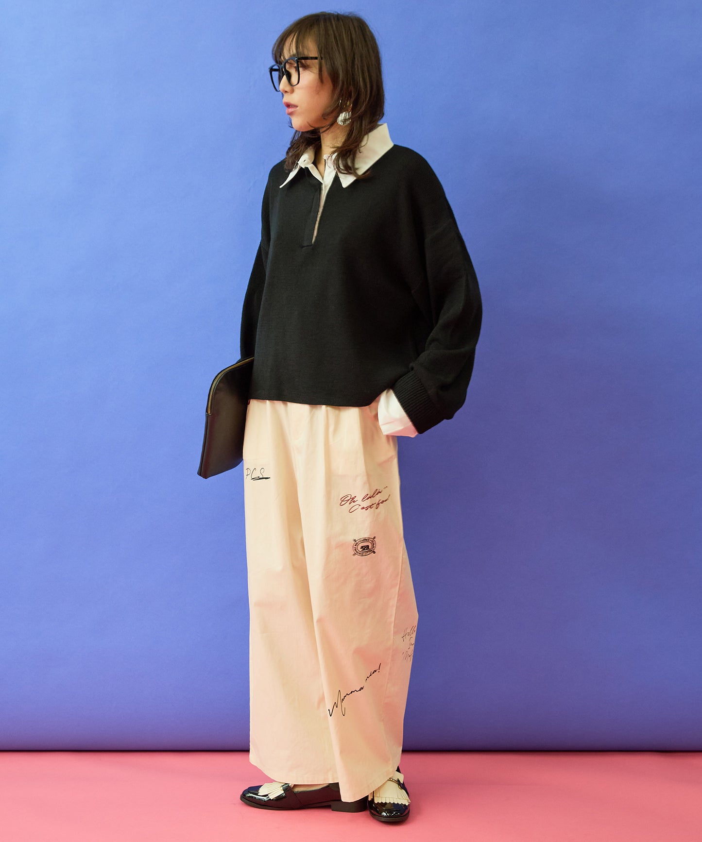 【FONT LAB】グラフィティプリントチノパン