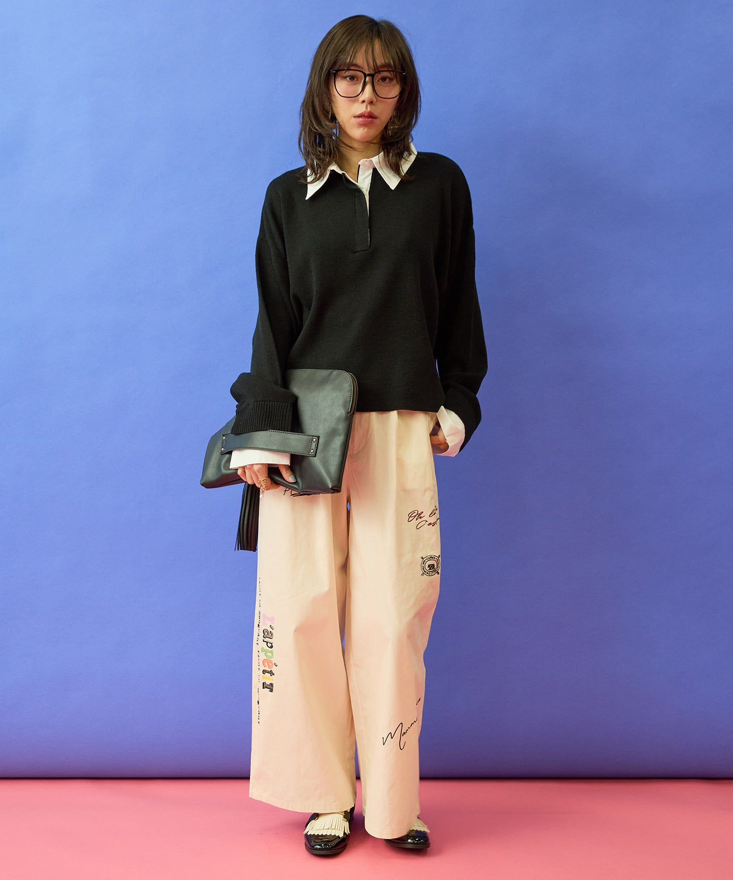 【FONT LAB】グラフィティプリントチノパン