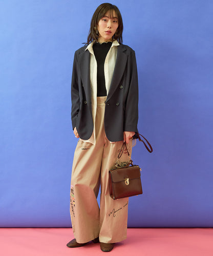 【FONT LAB】グラフィティプリントチノパン