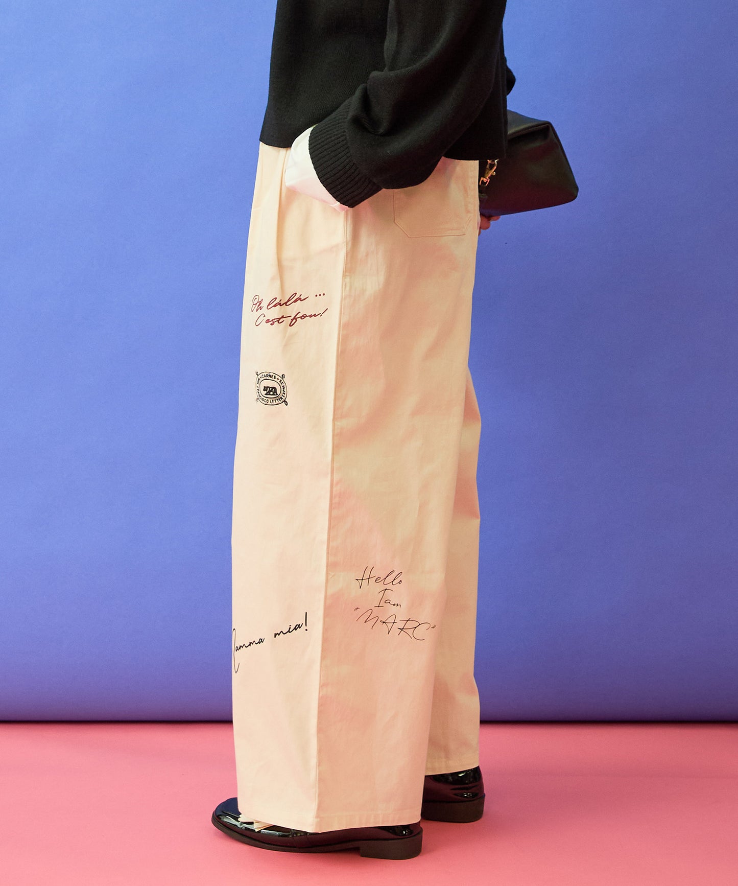 【FONT LAB】グラフィティプリントチノパン