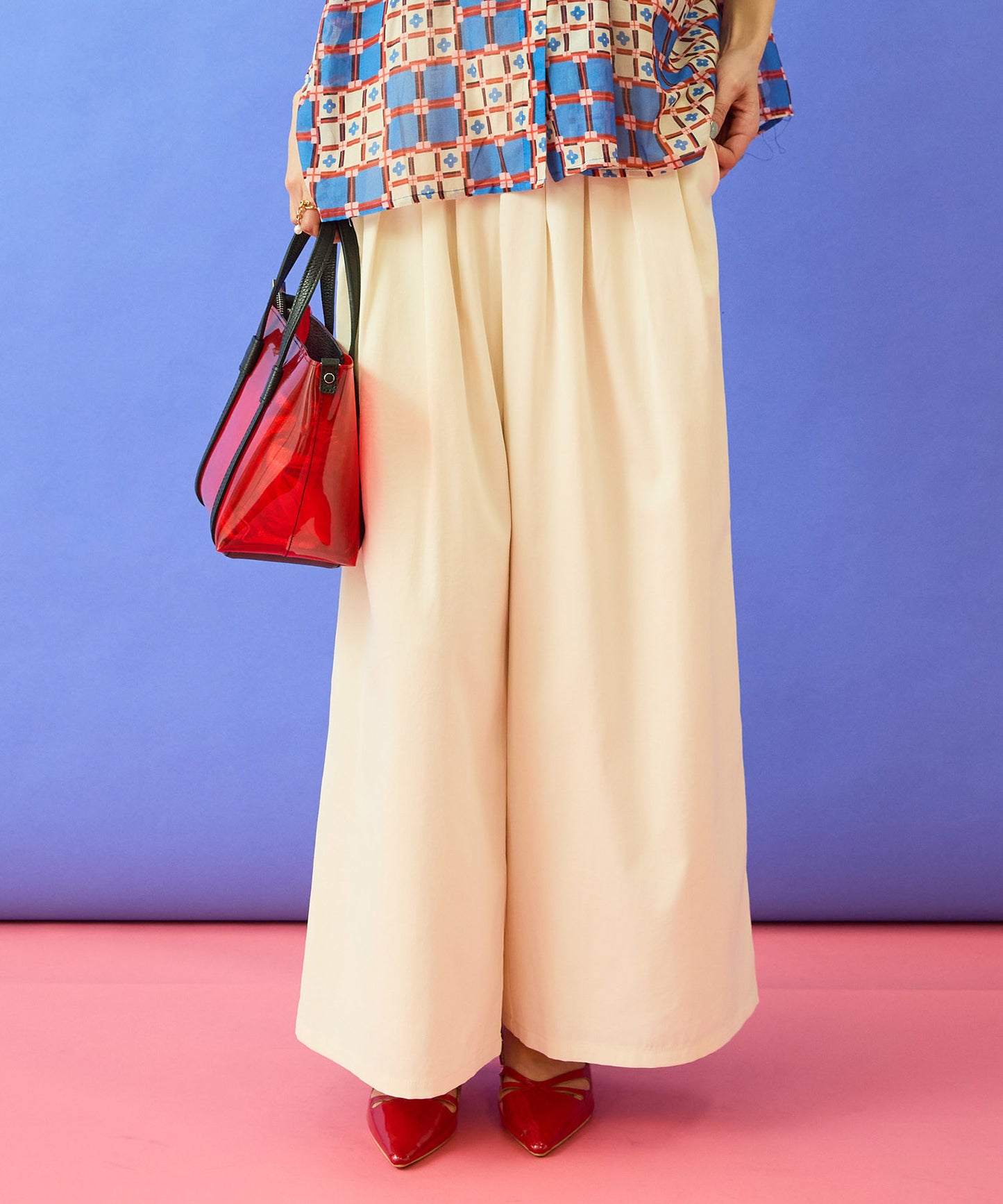 【FONT LAB】ヴィンテージサージランダムタックパンツ