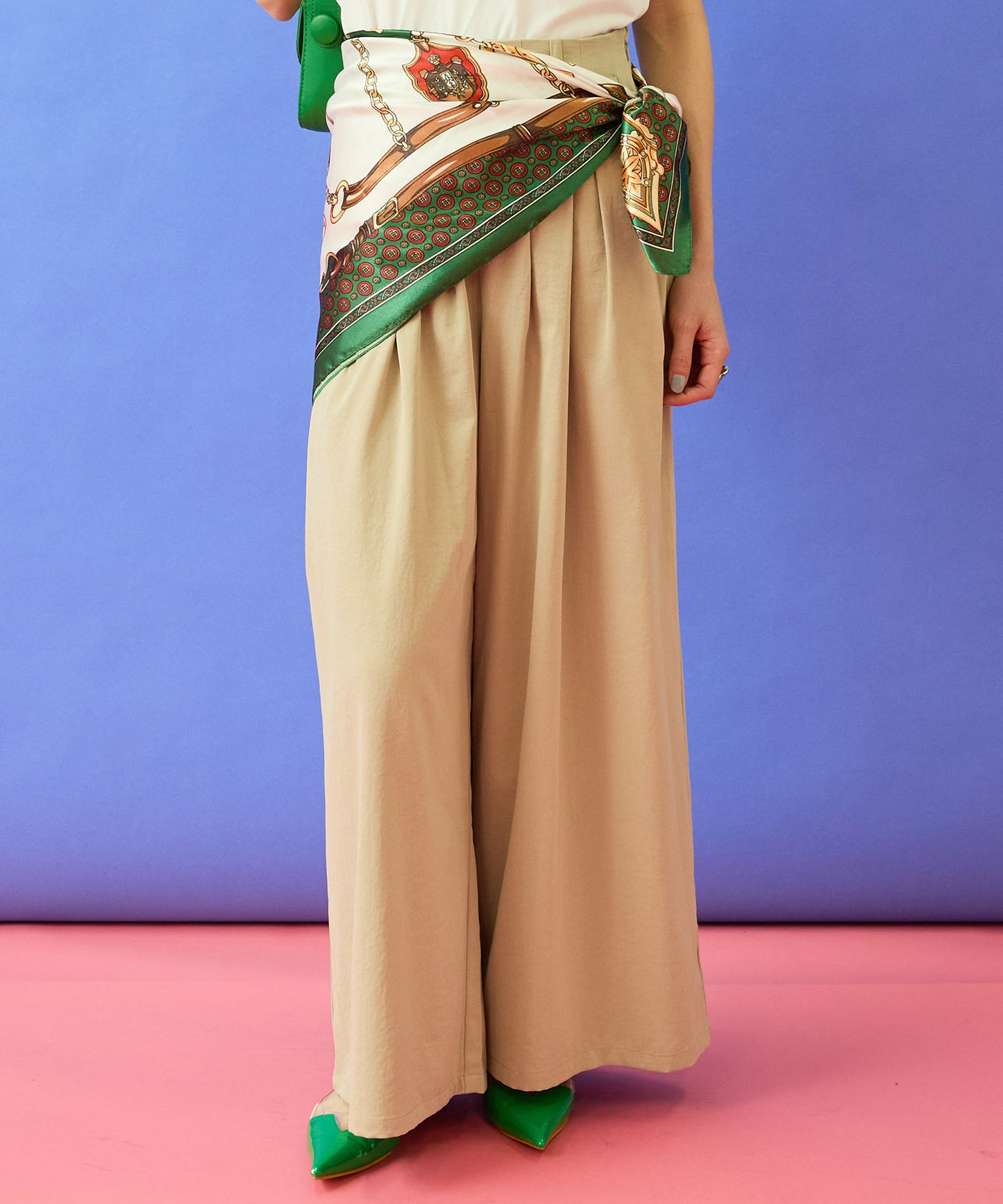 【FONT LAB】ヴィンテージサージランダムタックパンツ