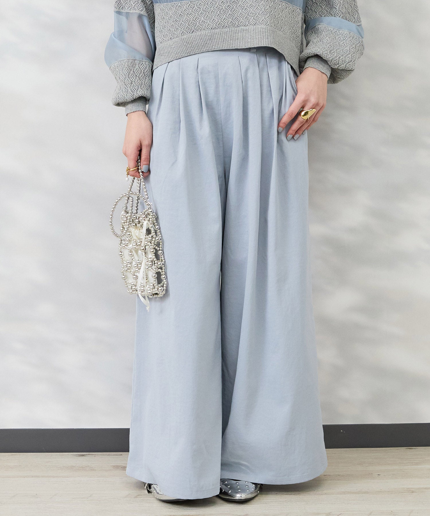 【FONT LAB】ヴィンテージサージランダムタックパンツ