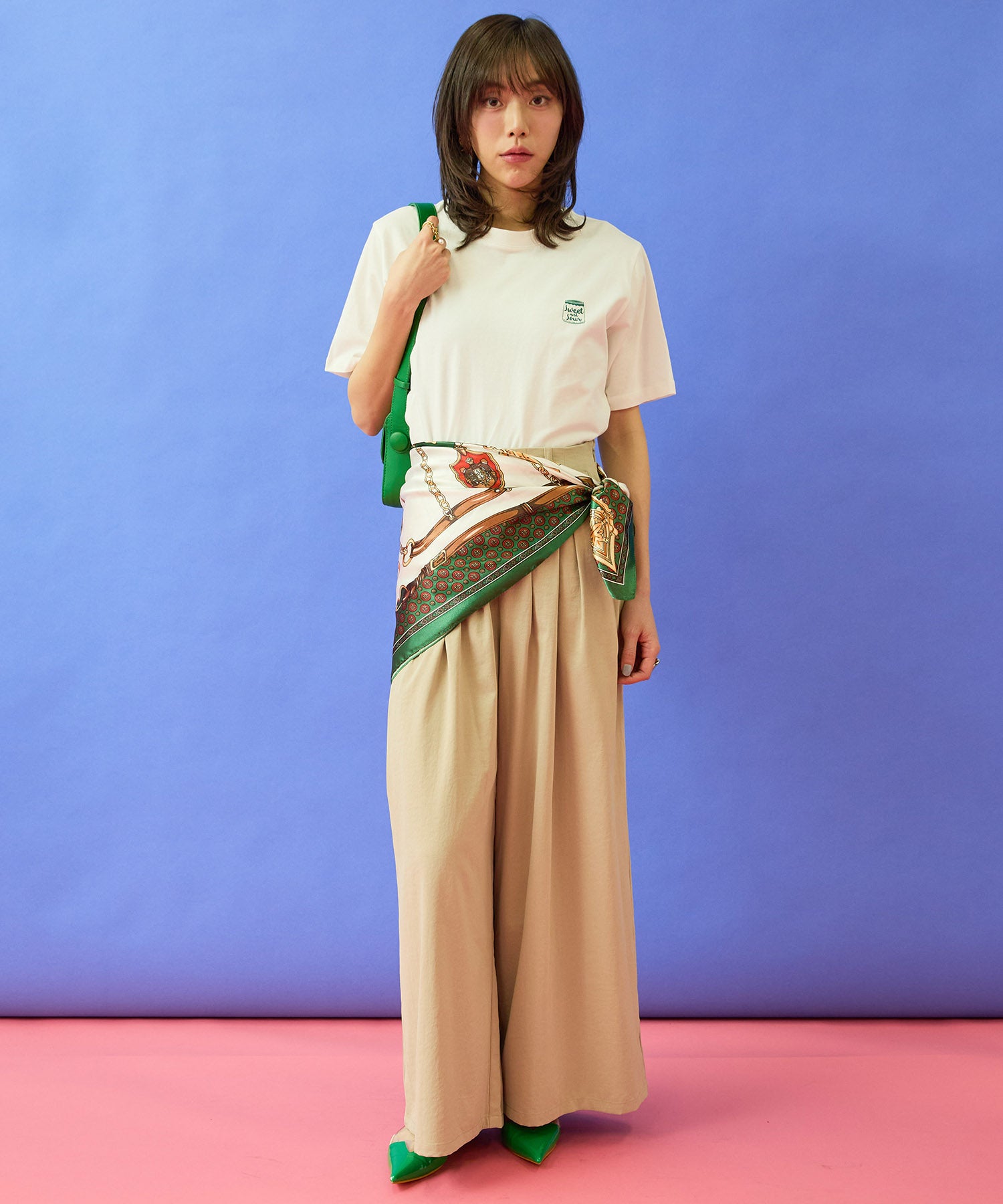 【FONT LAB】ヴィンテージサージランダムタックパンツ