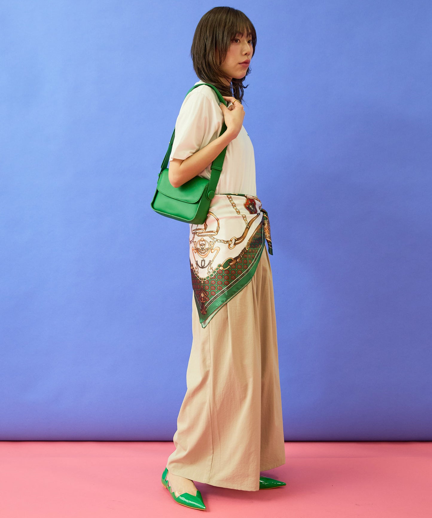 【FONT LAB】ヴィンテージサージランダムタックパンツ