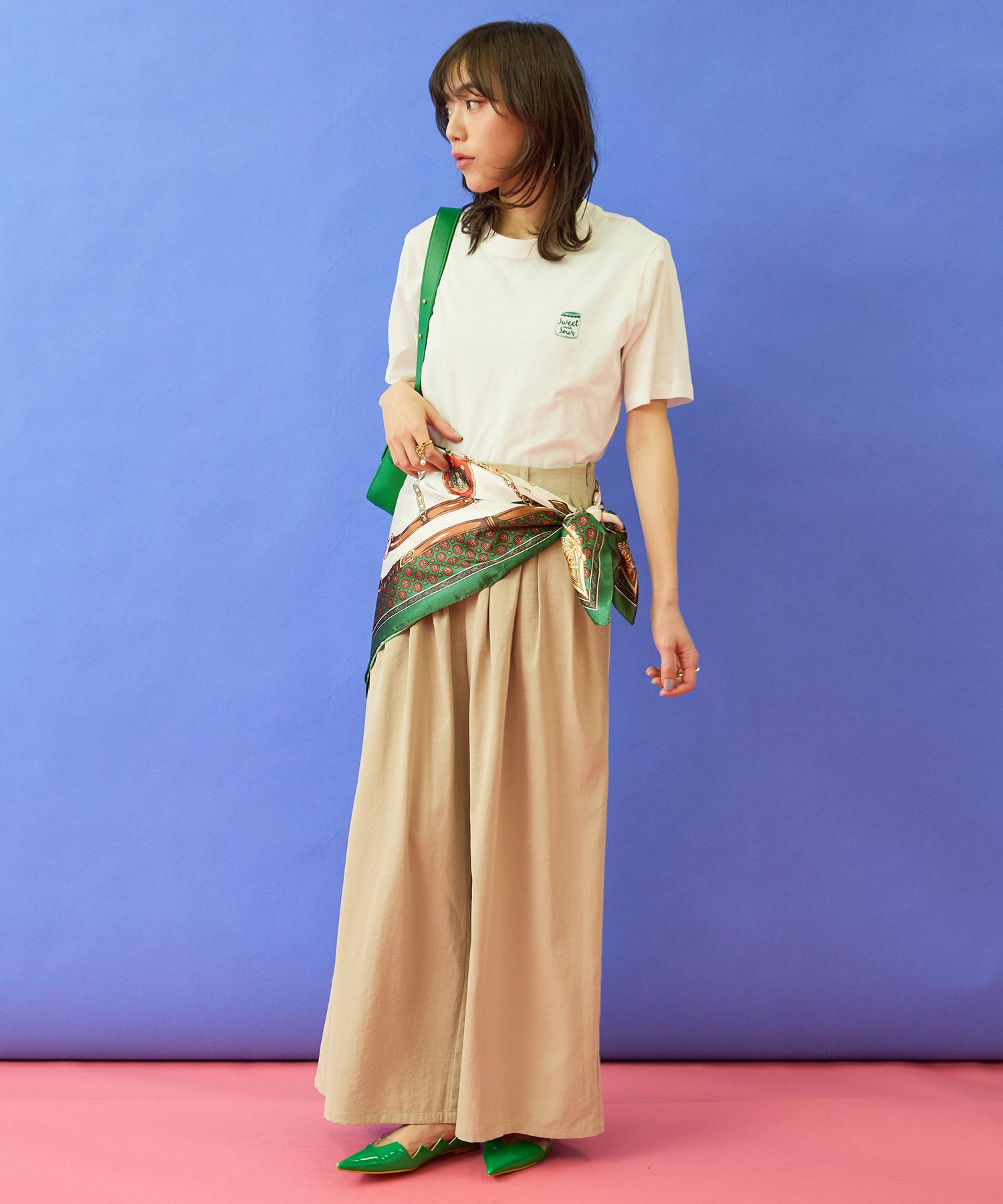 【FONT LAB】ヴィンテージサージランダムタックパンツ