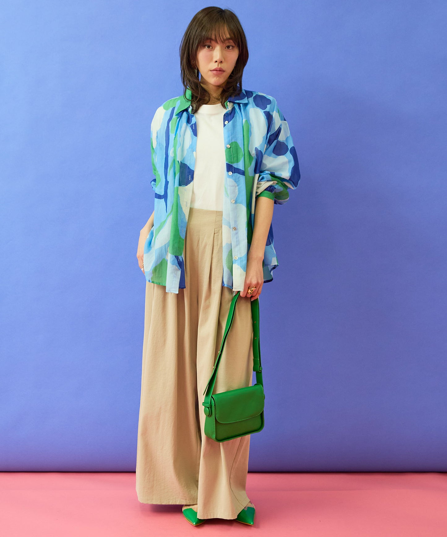 【FONT LAB】ヴィンテージサージランダムタックパンツ