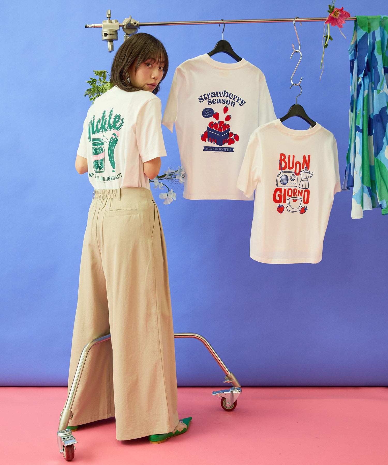 【FONT LAB】ヴィンテージサージランダムタックパンツ