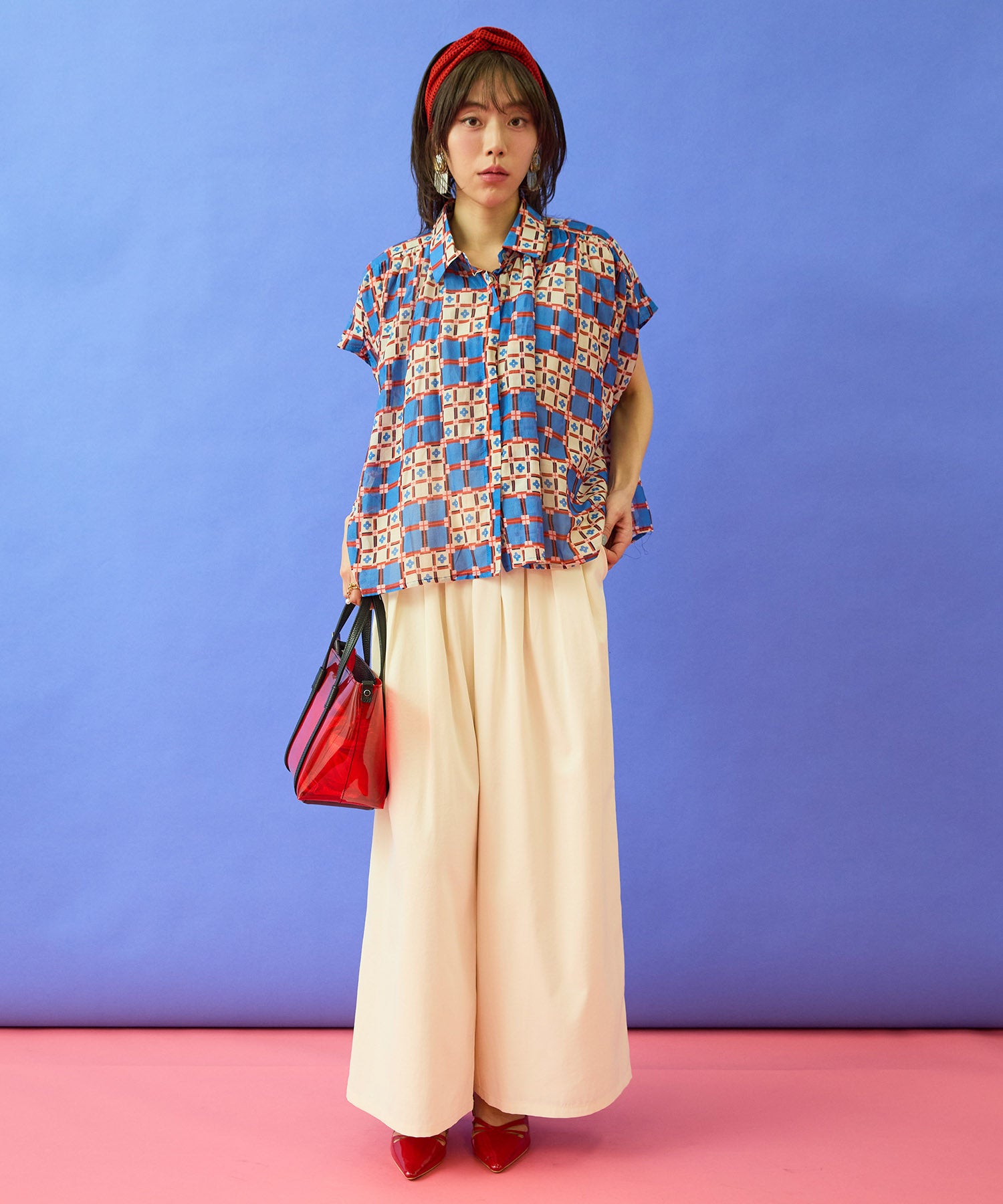 【FONT LAB】ヴィンテージサージランダムタックパンツ