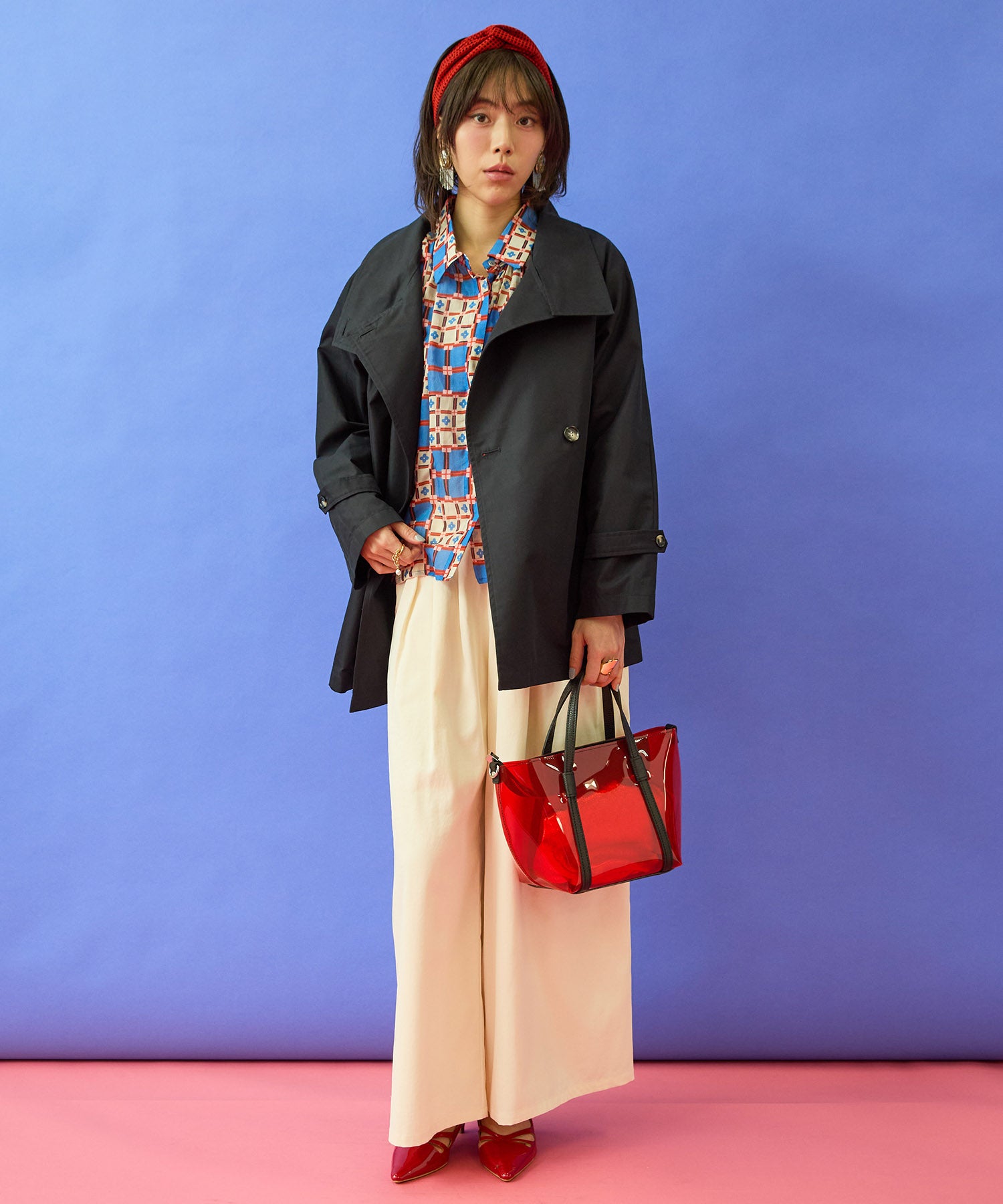 【FONT LAB】ヴィンテージサージランダムタックパンツ