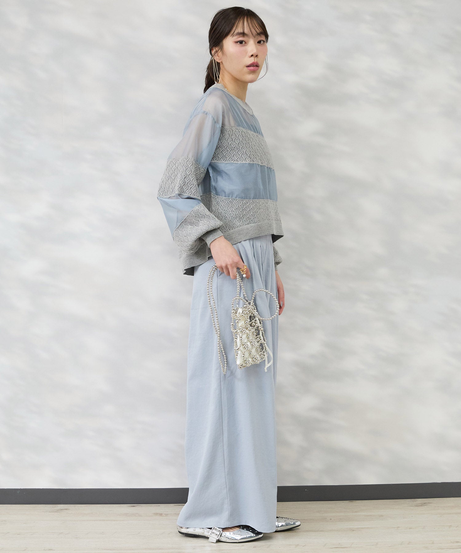 【FONT LAB】ヴィンテージサージランダムタックパンツ