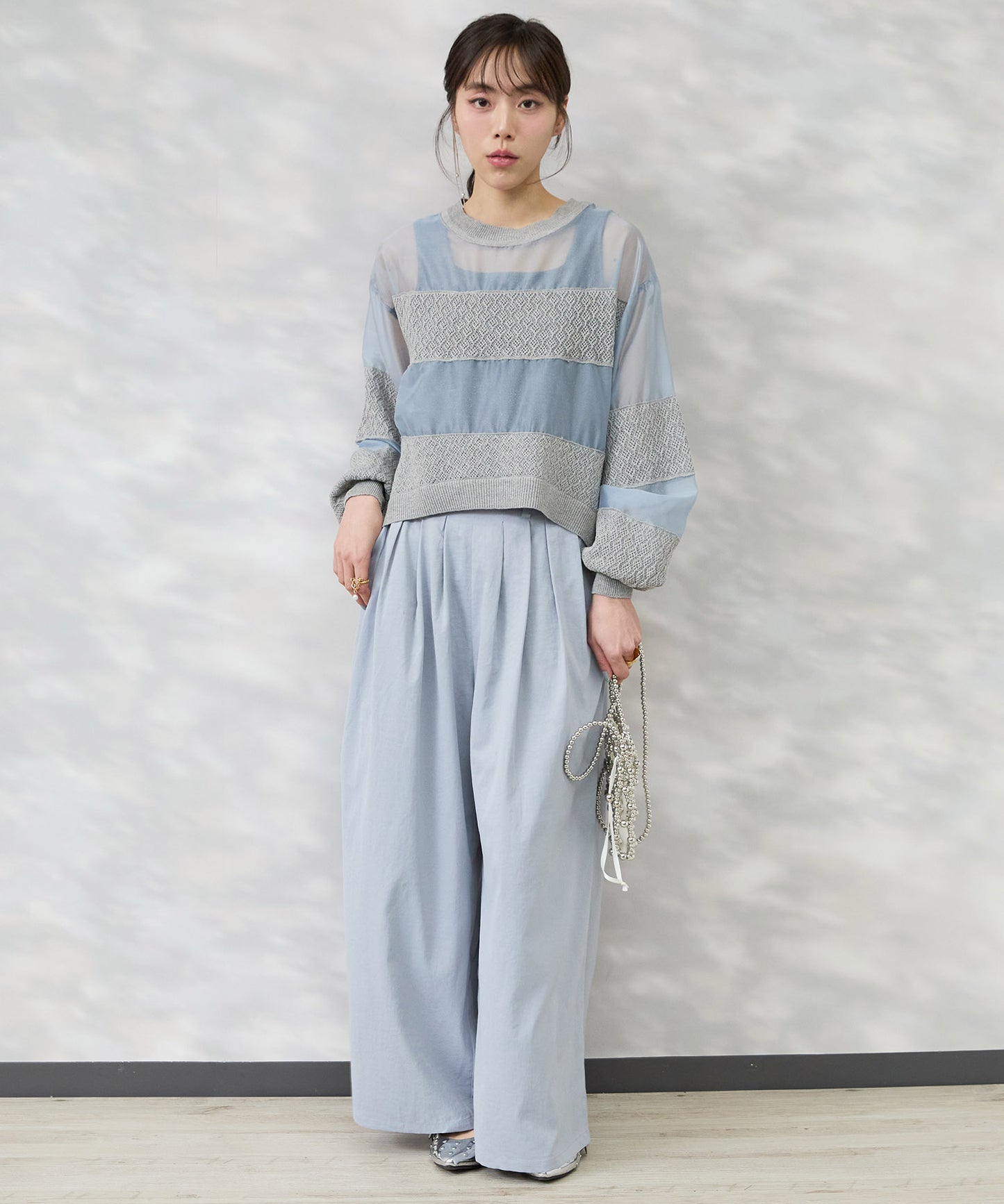 【FONT LAB】ヴィンテージサージランダムタックパンツ