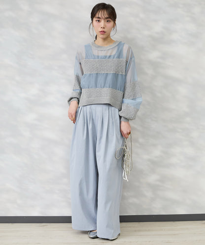 【FONT LAB】ヴィンテージサージランダムタックパンツ