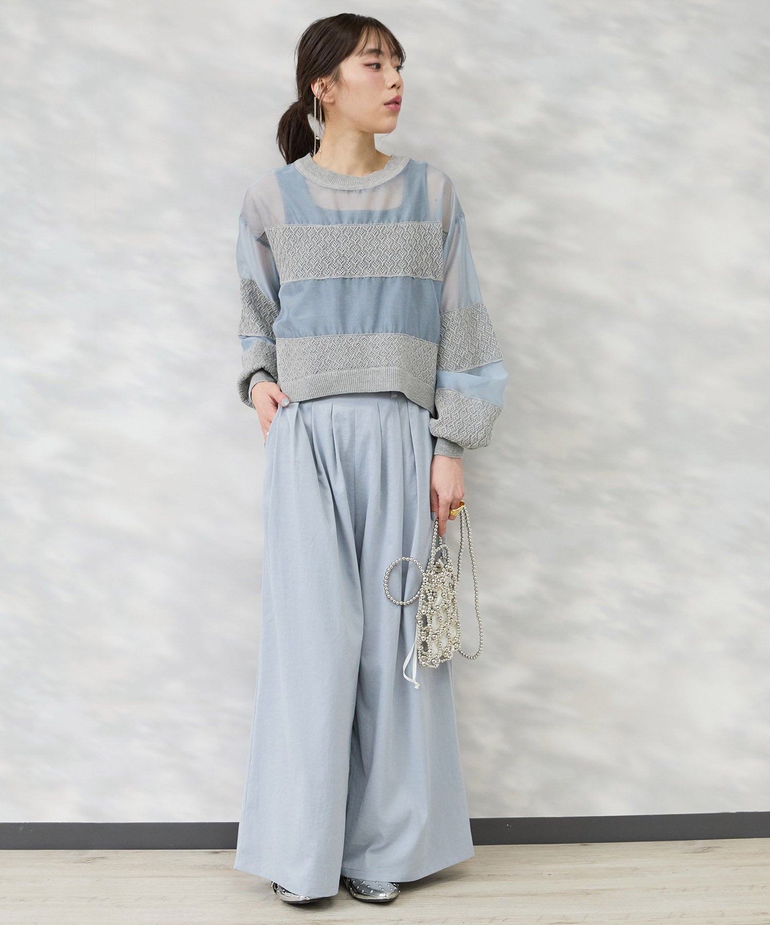 【FONT LAB】ヴィンテージサージランダムタックパンツ