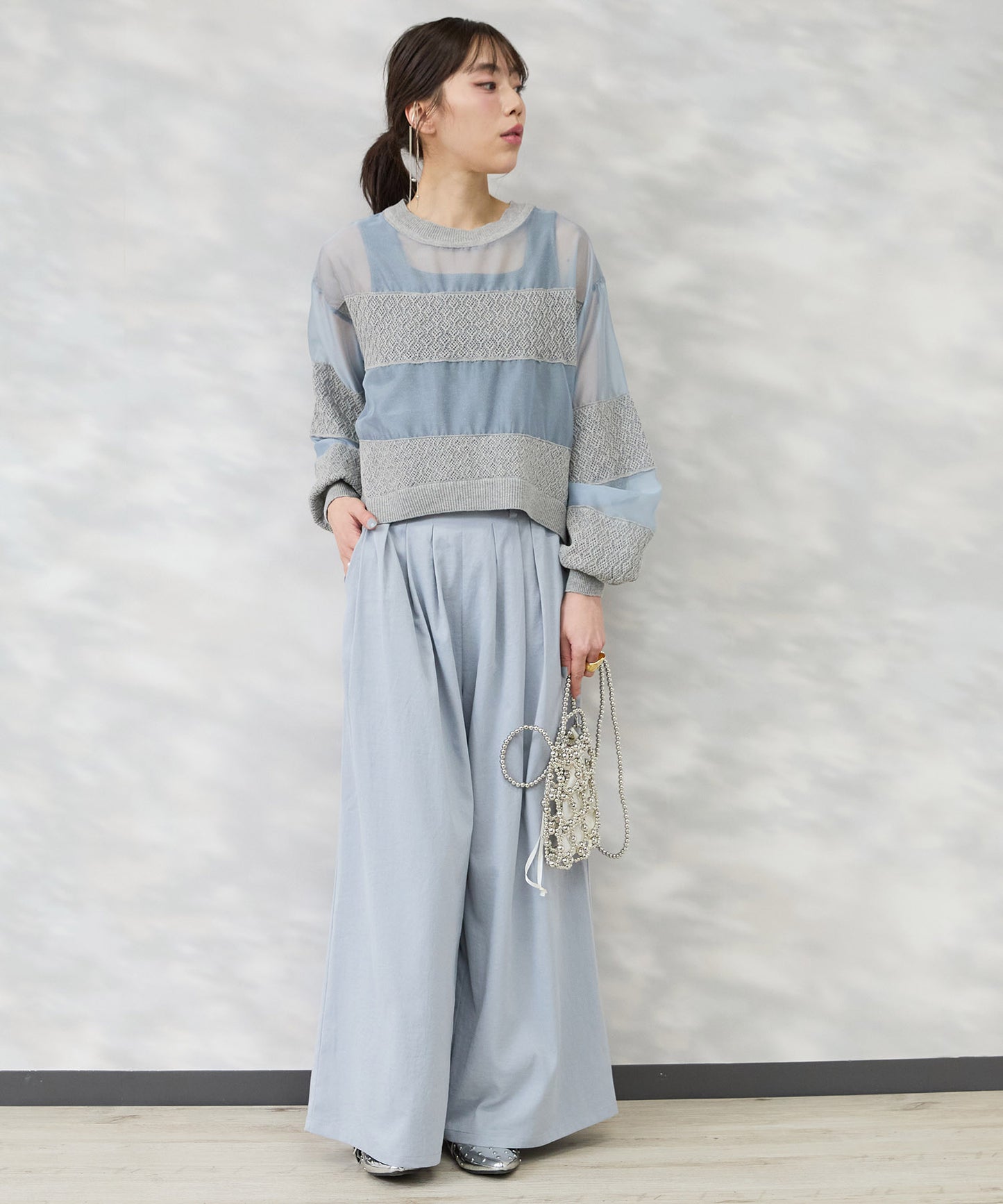 【FONT LAB】ヴィンテージサージランダムタックパンツ