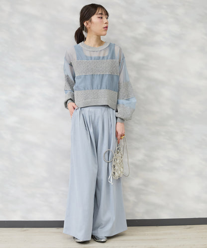 【FONT LAB】ヴィンテージサージランダムタックパンツ