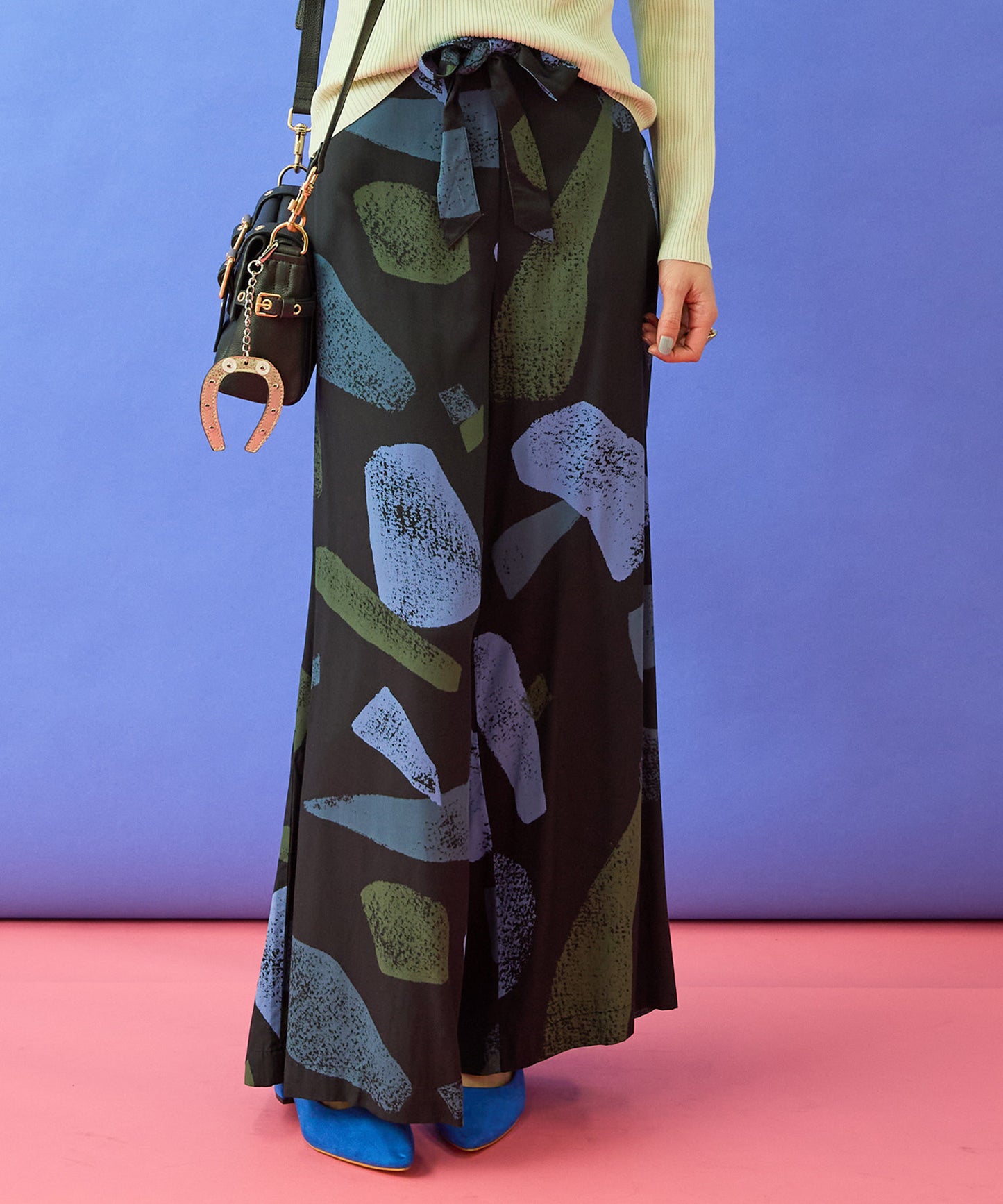 【SKFK】BIGストーンプリントパンツ