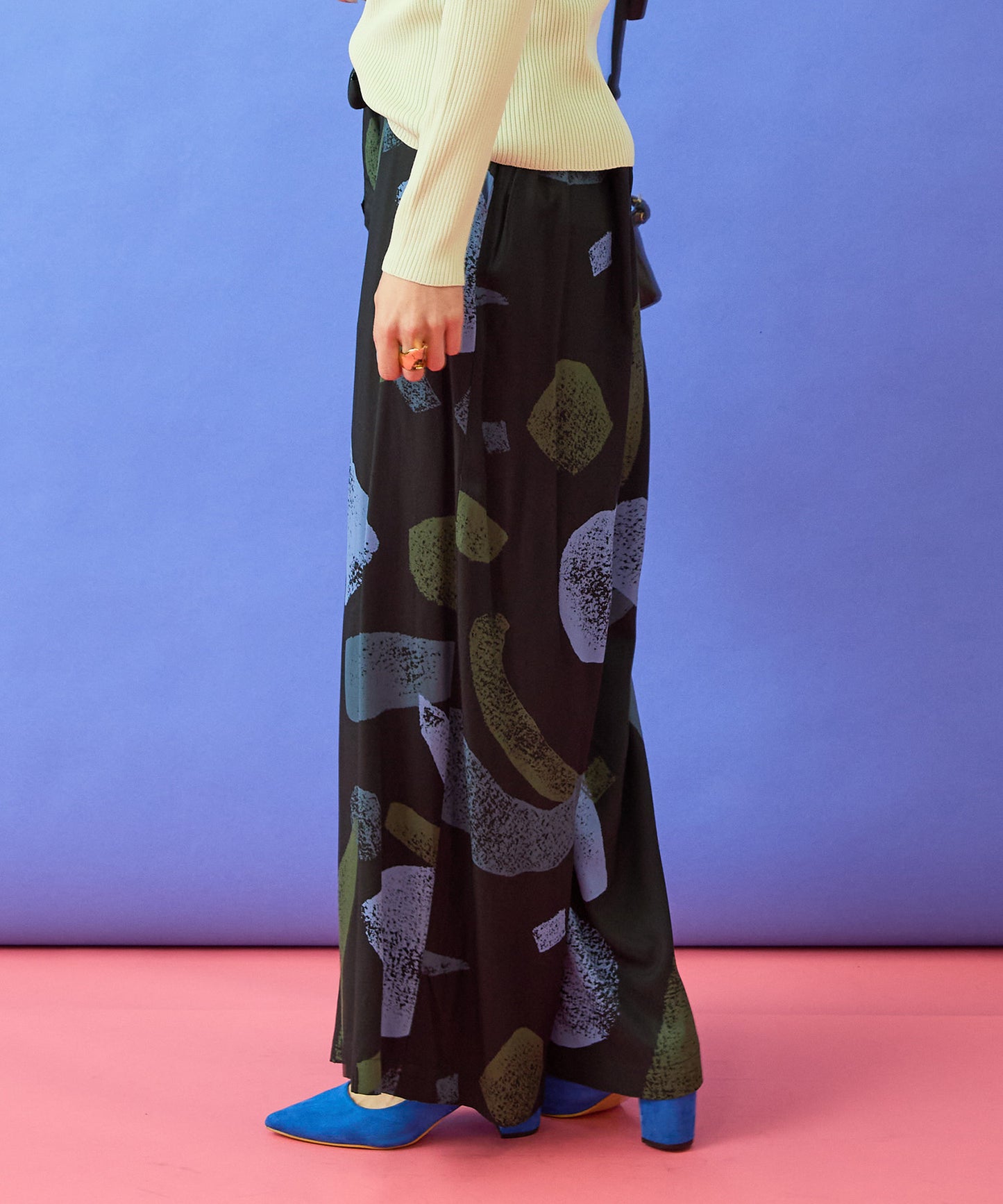 【SKFK】BIGストーンプリントパンツ