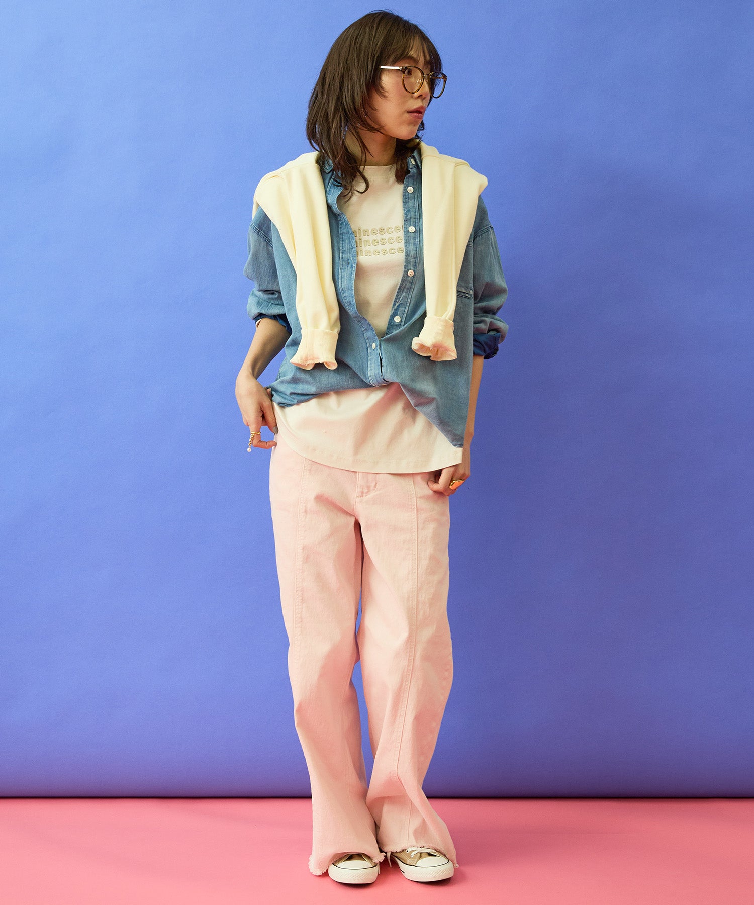 【FONT LAB】フリンジワイドデニム’26