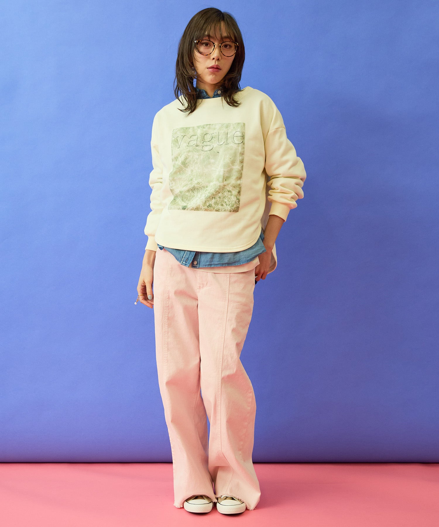 【FONT LAB】フリンジワイドデニム’26