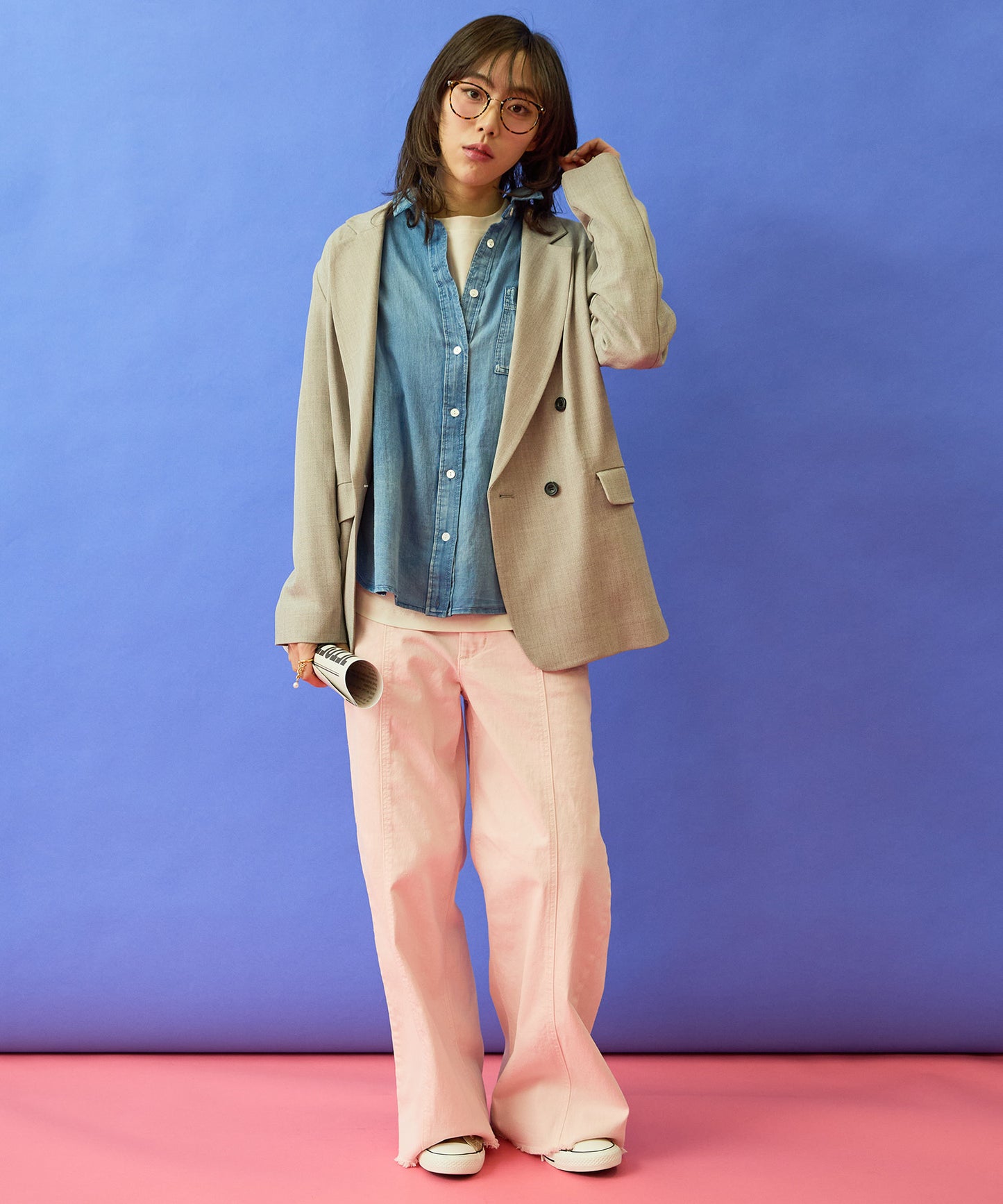 【FONT LAB】フリンジワイドデニム’26