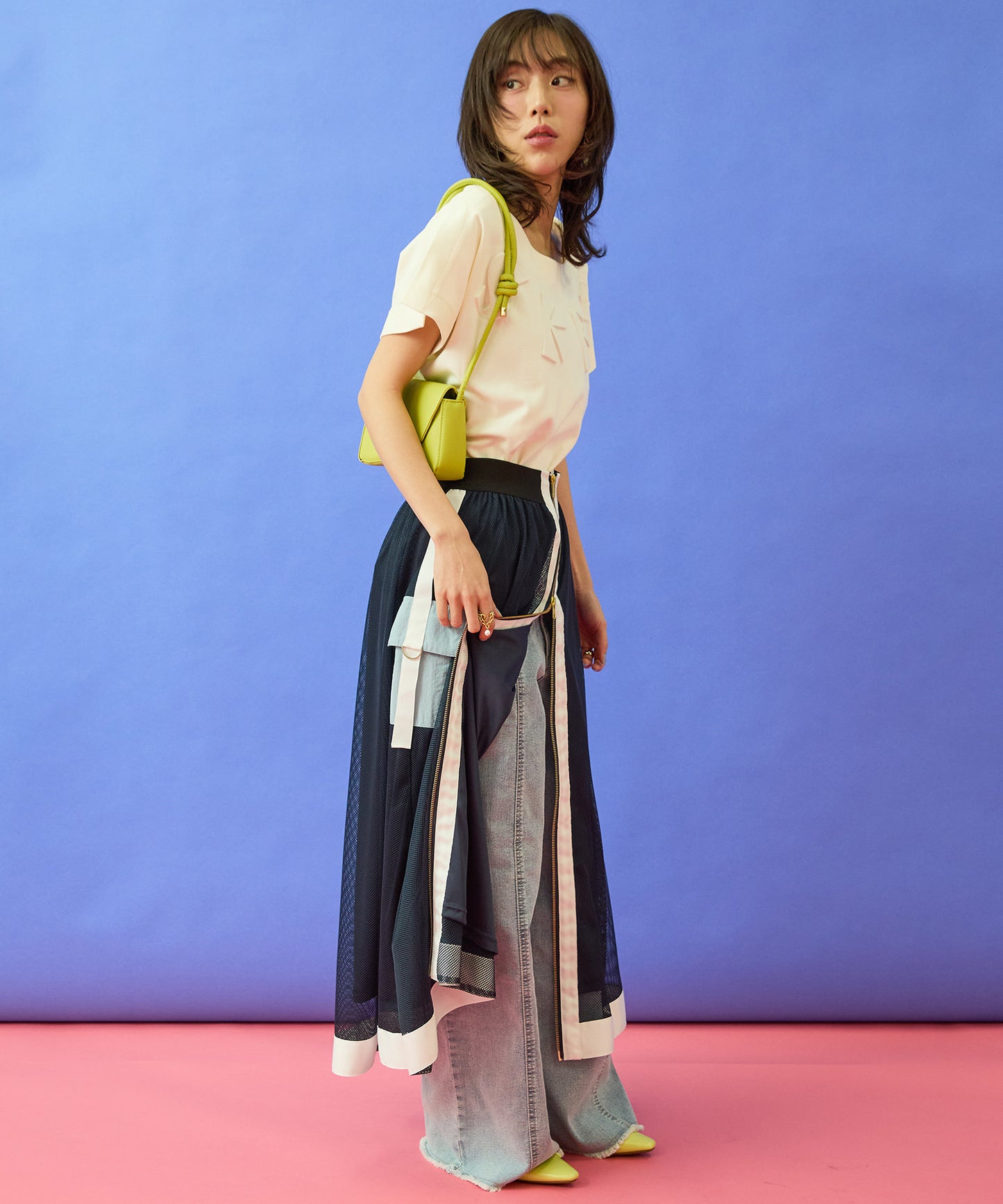 【FONT LAB】フリンジワイドデニム’26