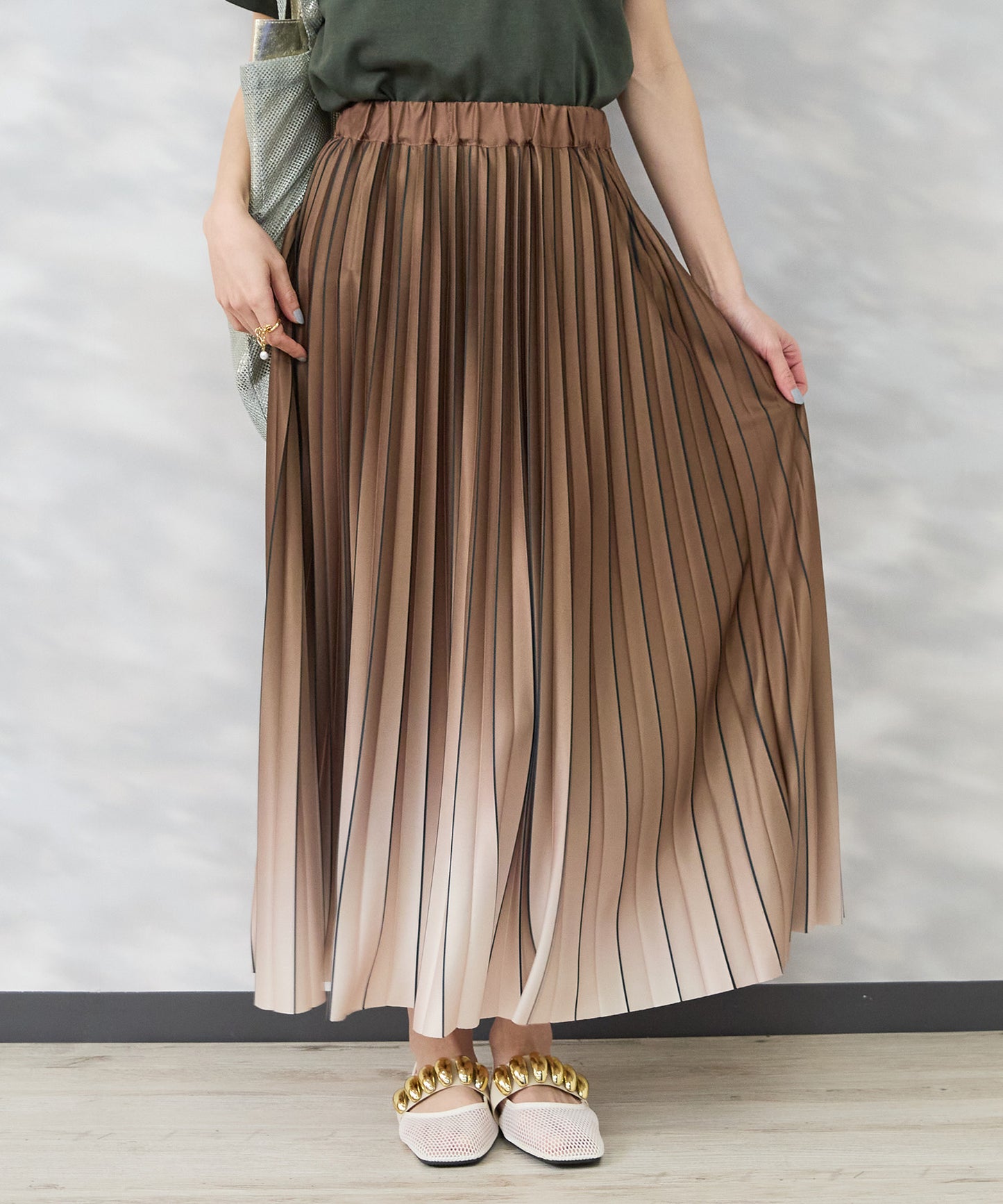 【FONT LAB】グラデーションプリーツスカート’26SS