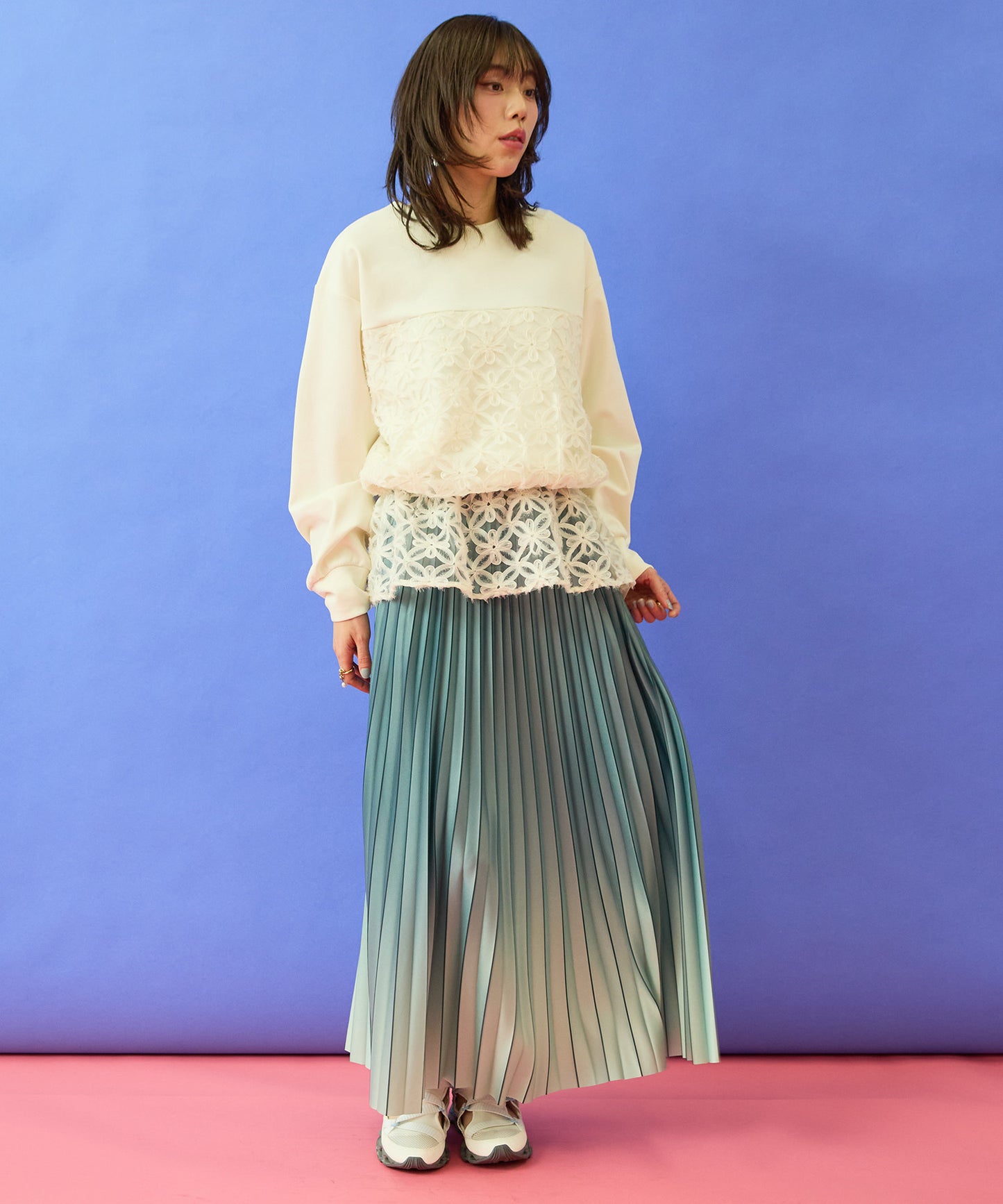 【FONT LAB】グラデーションプリーツスカート’26SS