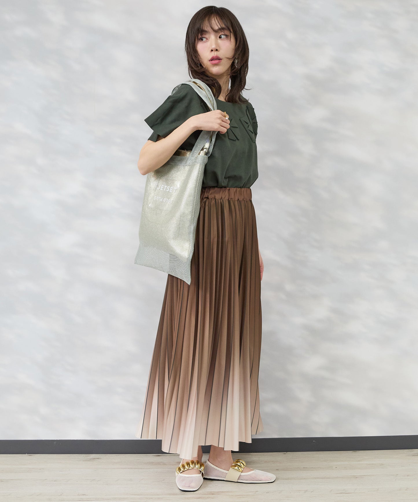 【FONT LAB】グラデーションプリーツスカート’26SS