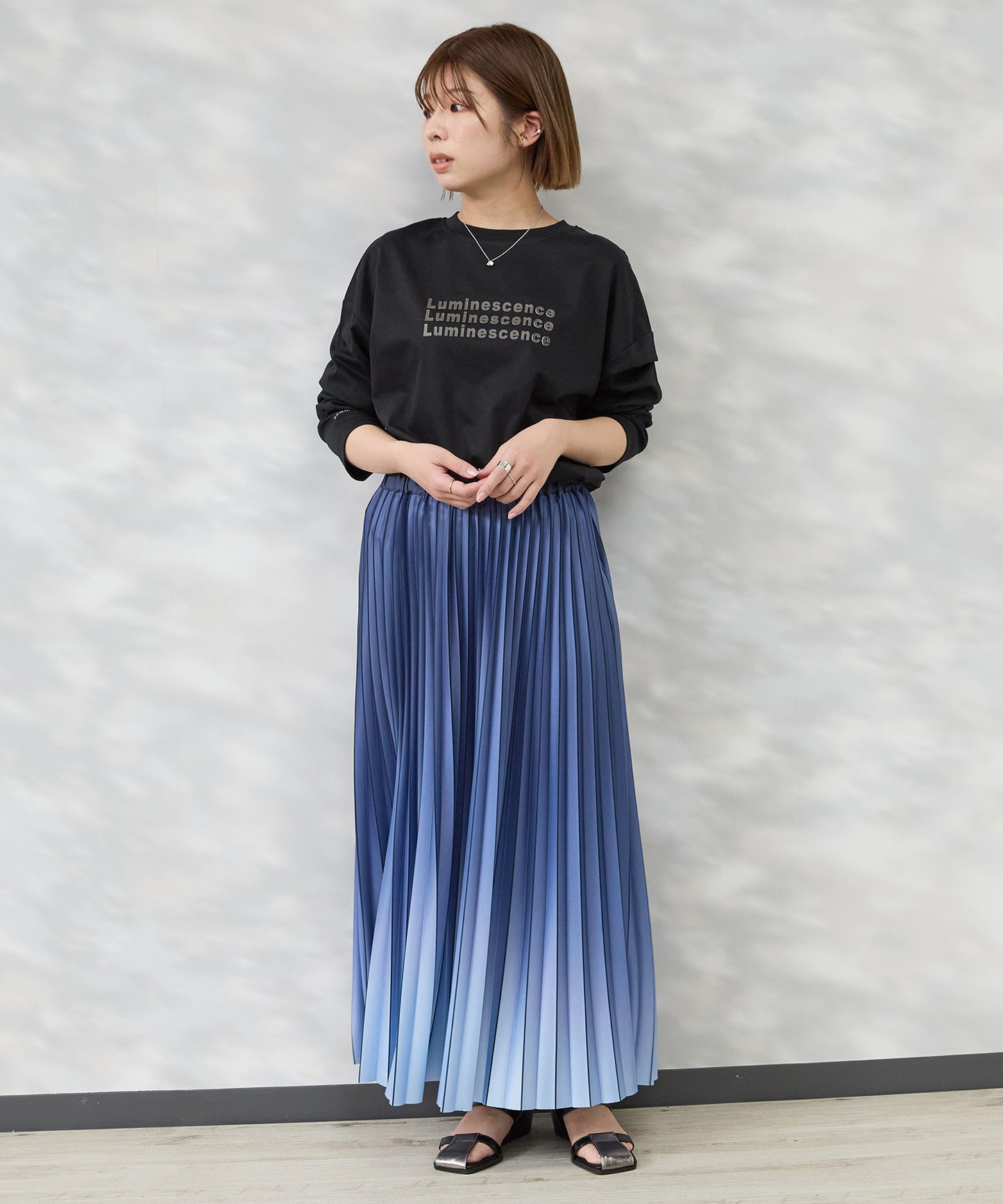 【FONT LAB】グラデーションプリーツスカート’26SS