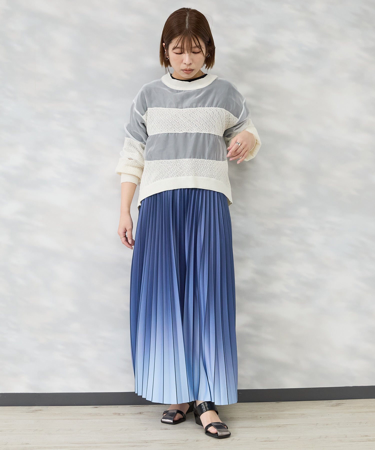 【FONT LAB】グラデーションプリーツスカート’26SS