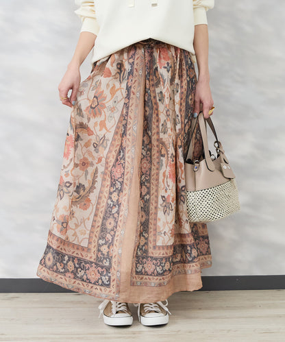 【see U soon】パネルプリントスカート