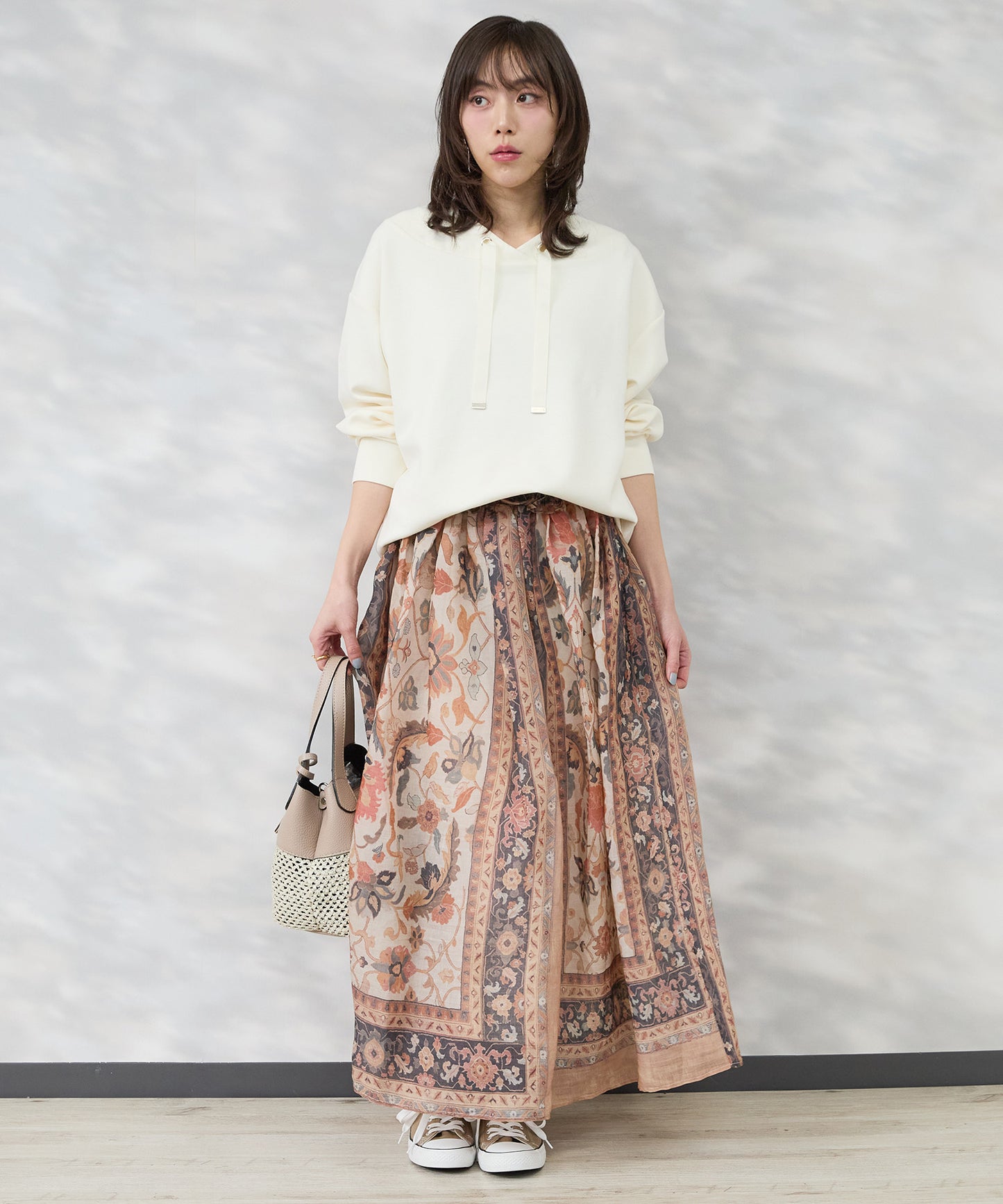 【see U soon】パネルプリントスカート