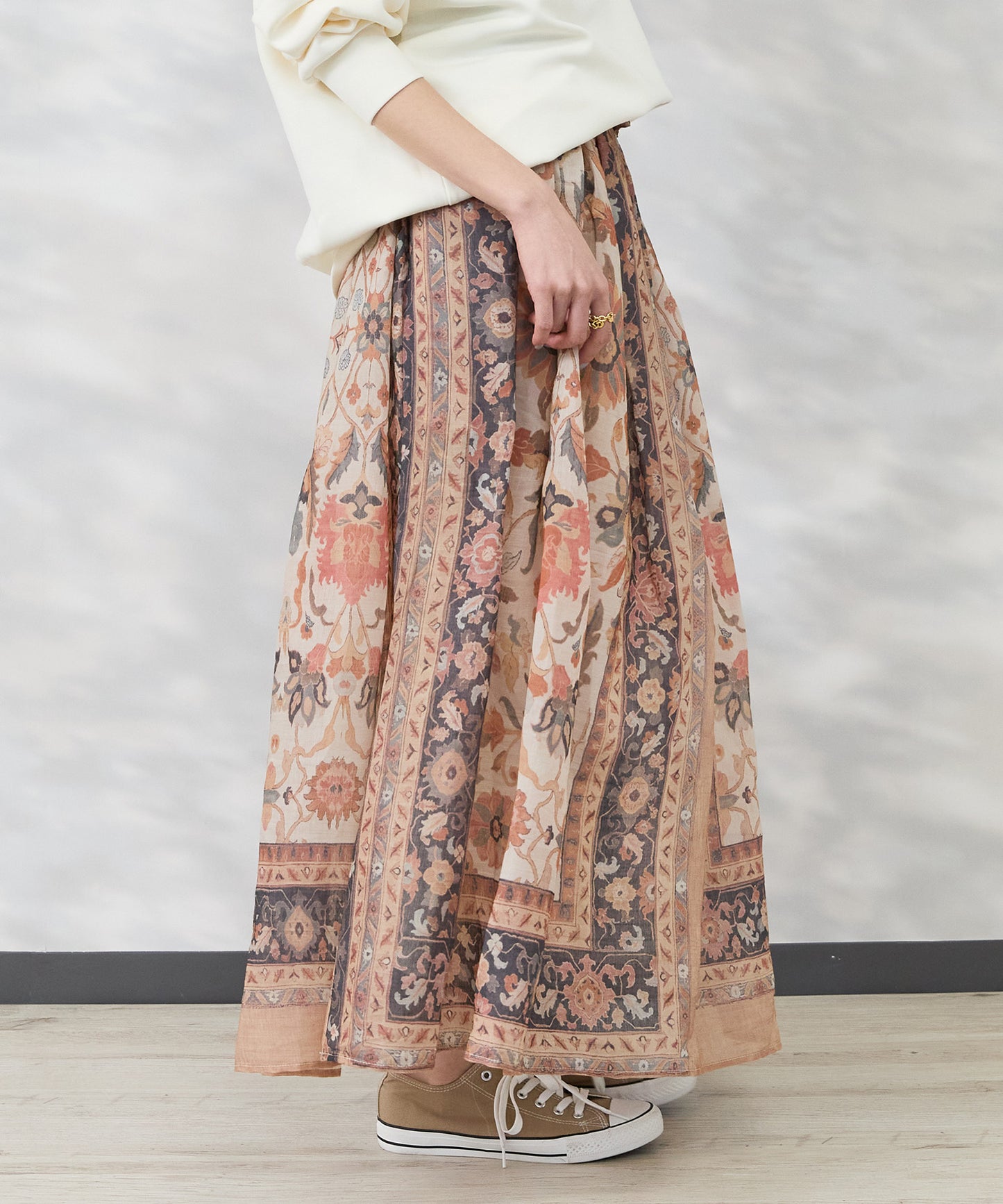 【see U soon】パネルプリントスカート